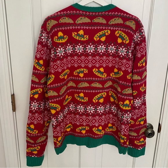 EUC - Blizzard Bay Taco Ugly Christmas Sweater, Large - Picture 4 of 6